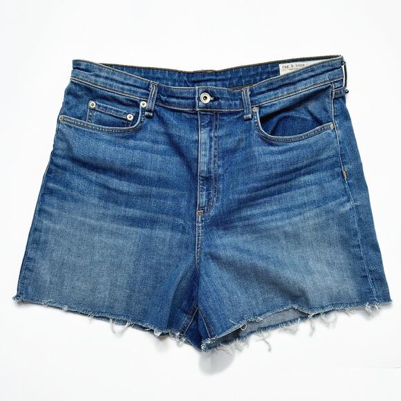 Rag and Bone Nina High Rise Denim Balboa Jean Roll Up or Cut Off Shorts 34 - Picture 3 of 16